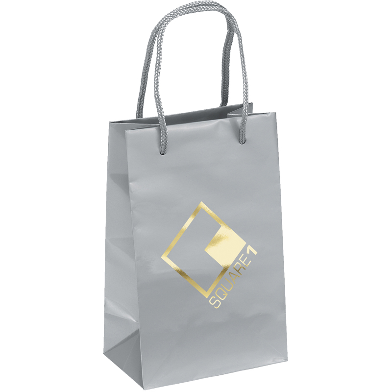 Retro Gloss Laminated Paper Tote Bags - Small