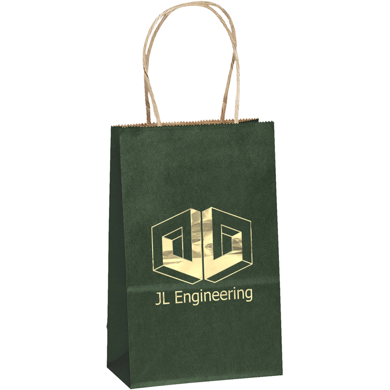 Colorful Matte Paper Shopping Tote Bags - X-Small