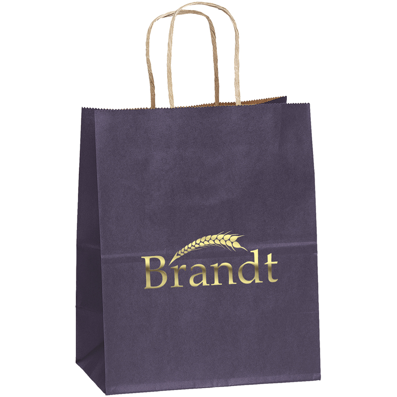 Colorful Matte Paper Shopping Tote Bags - Small