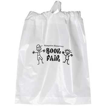 15 W x 18-7/8 H x 3 - Zodiac Poly-Draw Plastic Tote Bags 