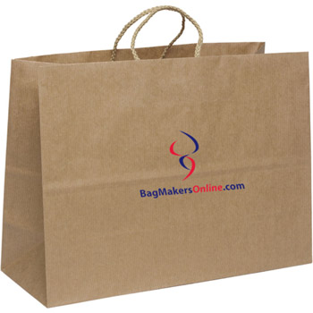 Upscale Kraft Paper Tote Bags - Small