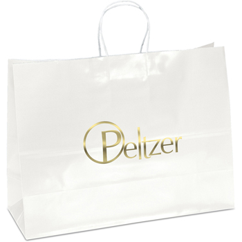 Upscale Glossy Paper Tote Bags - Large