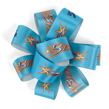 1" Badge Satin Bow