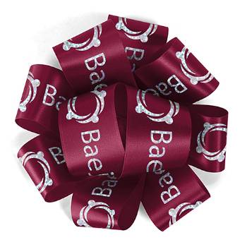 1½" Badge Satin Bow