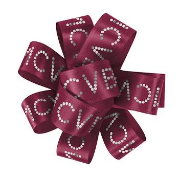 1" Badge Satin Bow