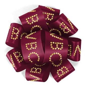 1½" Badge Satin Bow